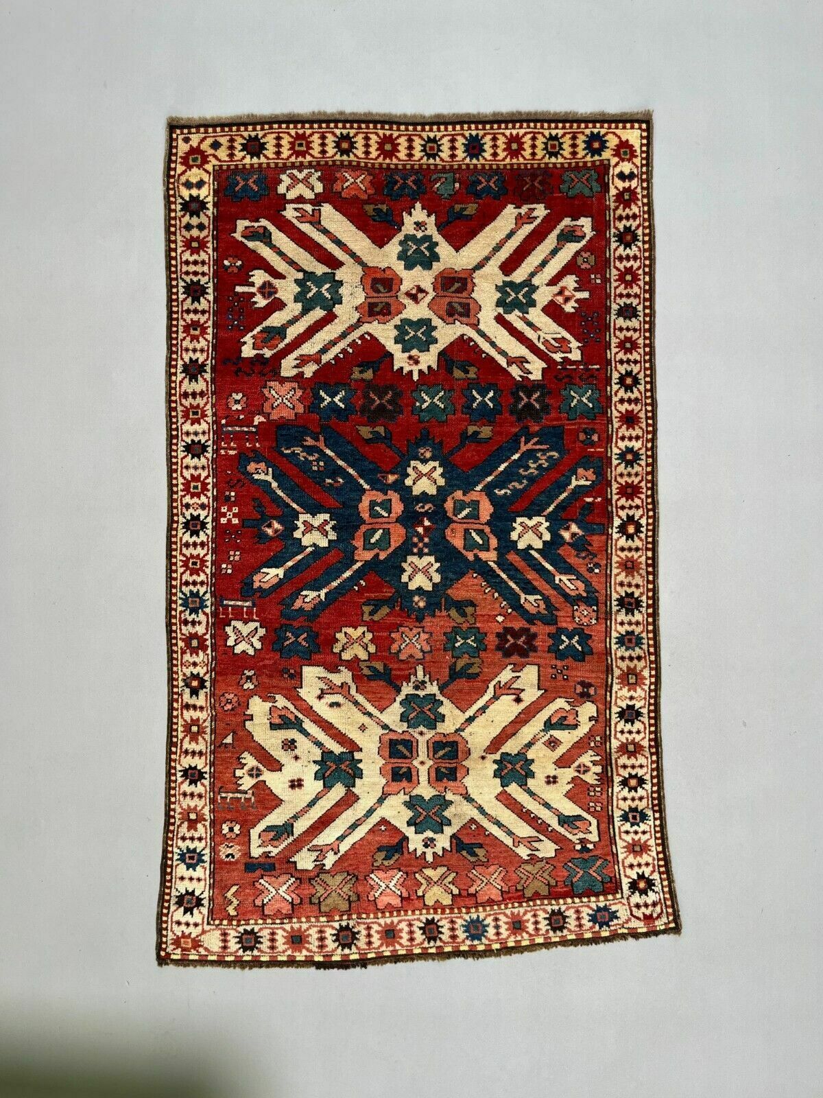 Caucasian Adler, Eagle Kazak Rug 190x113 Cm Vintage Tribal Carpet photo furniture