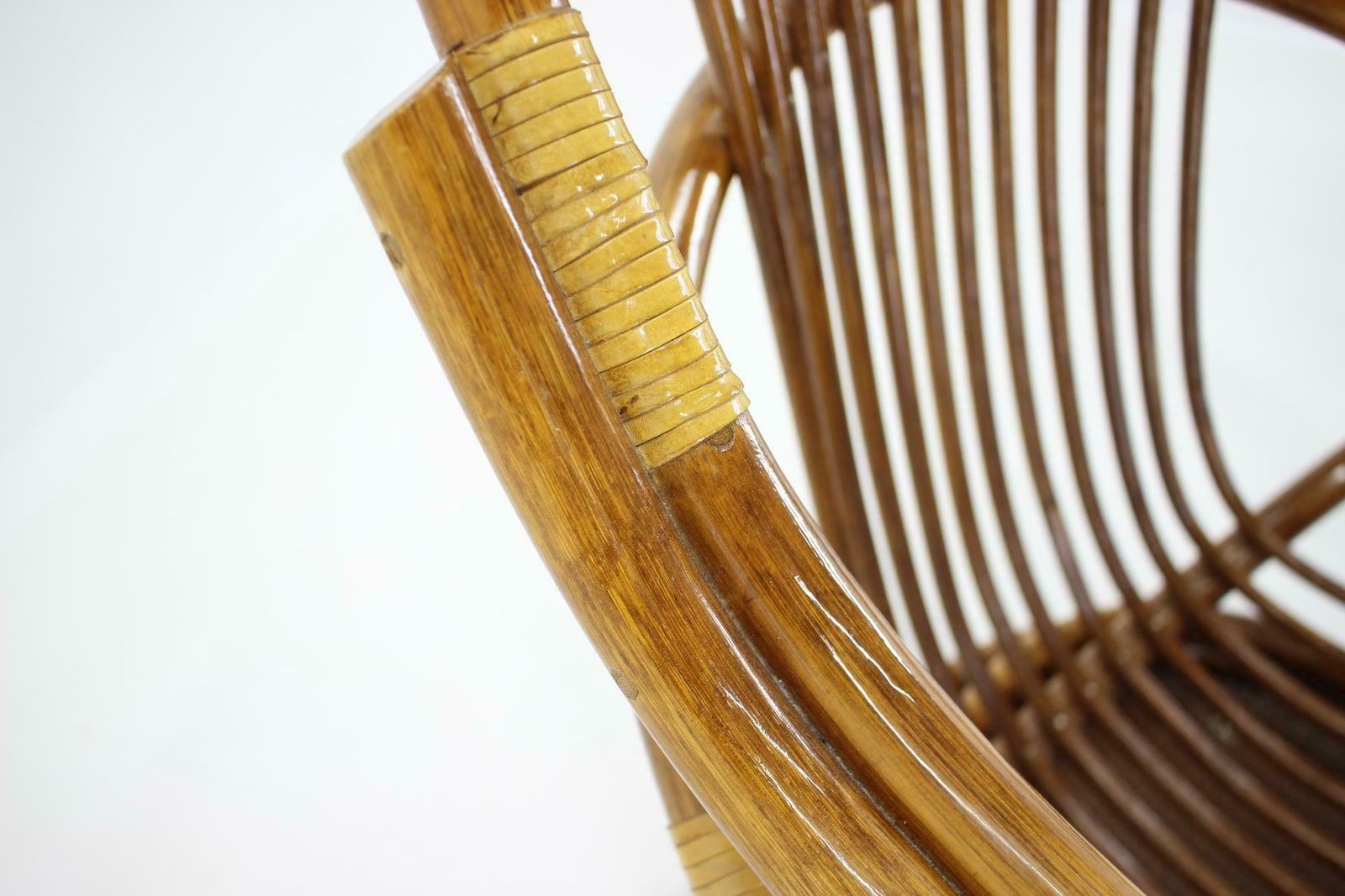 1980s Rattan Armchair, Vintage photo buy