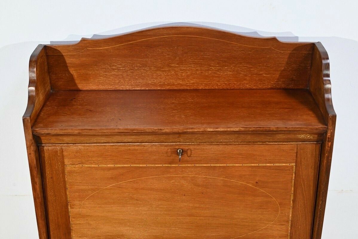 Small Secretary Known As Billet Doux In Solid Mahogany England  Early 20th Century photo vintage