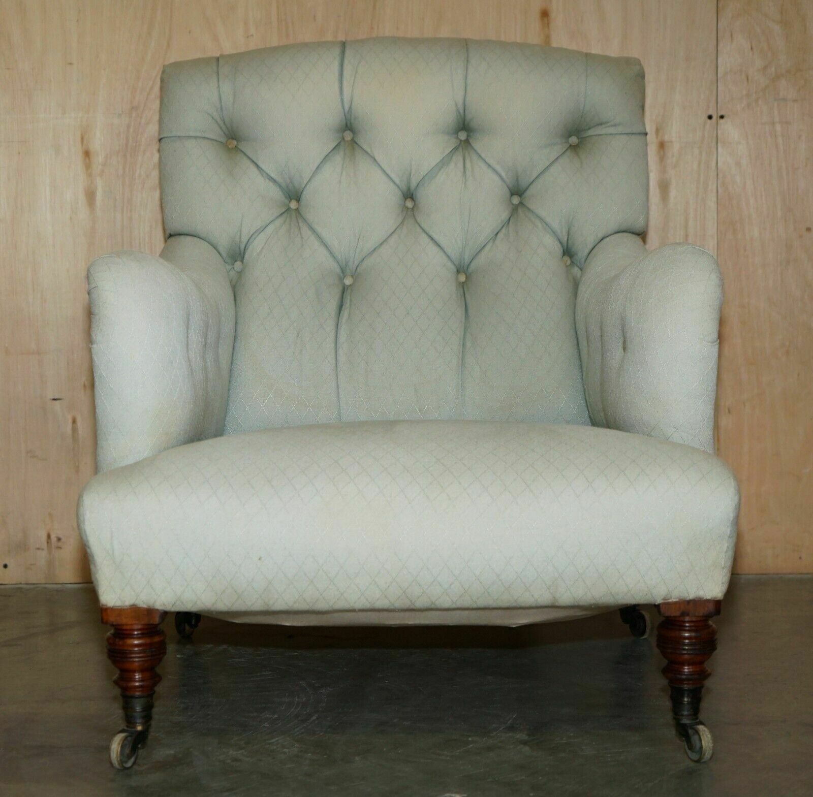 Rare Original Victorian Howard And Sons Bridgewater Armchair Period Upholstery photo 8500.0
