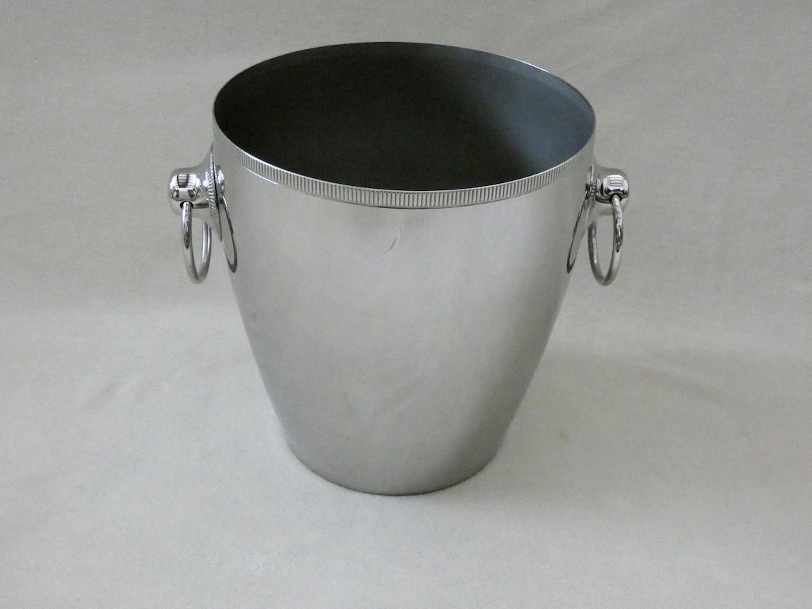 2 Vintage Franse Ijsemmers Letang Remy Champagnekoeler Ijscontainer Wijnkoeler Barcart Accessoires Jaren 70 photo Woonaccessoires