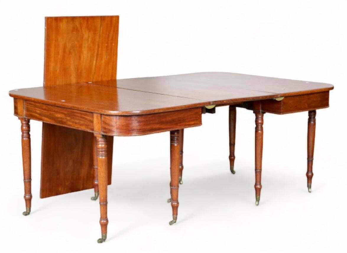 Exceptional Country House Antique Georgian/Regency Cuban Mahogany Extending Dining Table Circa 1820
