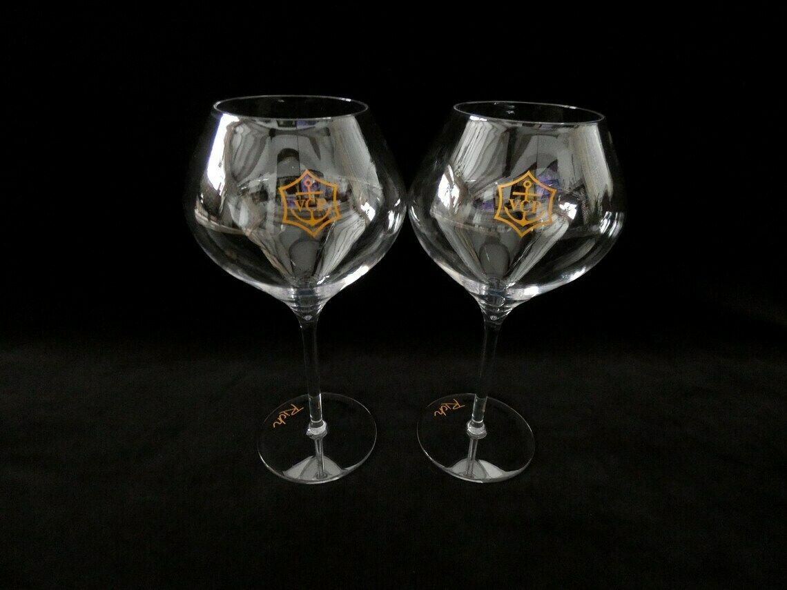 2 Veuve Clicquot Rich Champagne Coupe, Vcp Acryl Champagneglazen, Veuve Clicquot Glazen, Verzamelglazen, Franse Champagneglazen