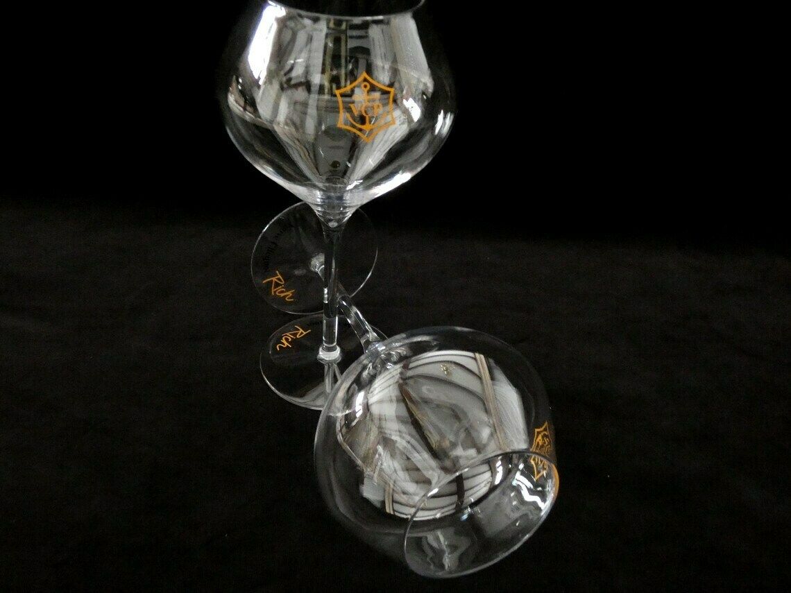 2 Veuve Clicquot Rich Champagne Coupe, Vcp Acrylic Champagne Flutes, Veuve Cliquot Glasses, Collectable Glasses, French Champagne Glasses photo furniture