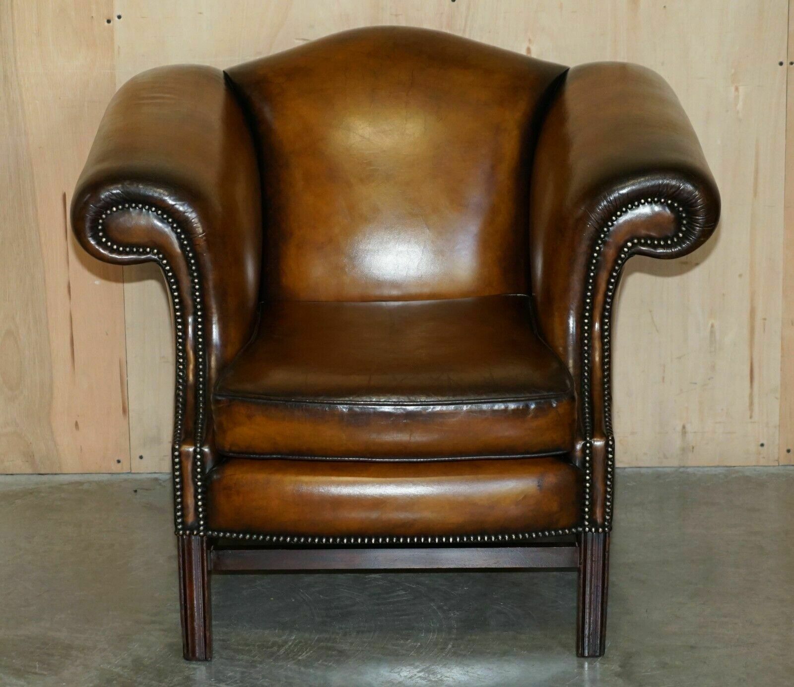 Fine Antique Regency Humpback Style Restored Brown Leather Sofa Armchair Suite photo Furniture