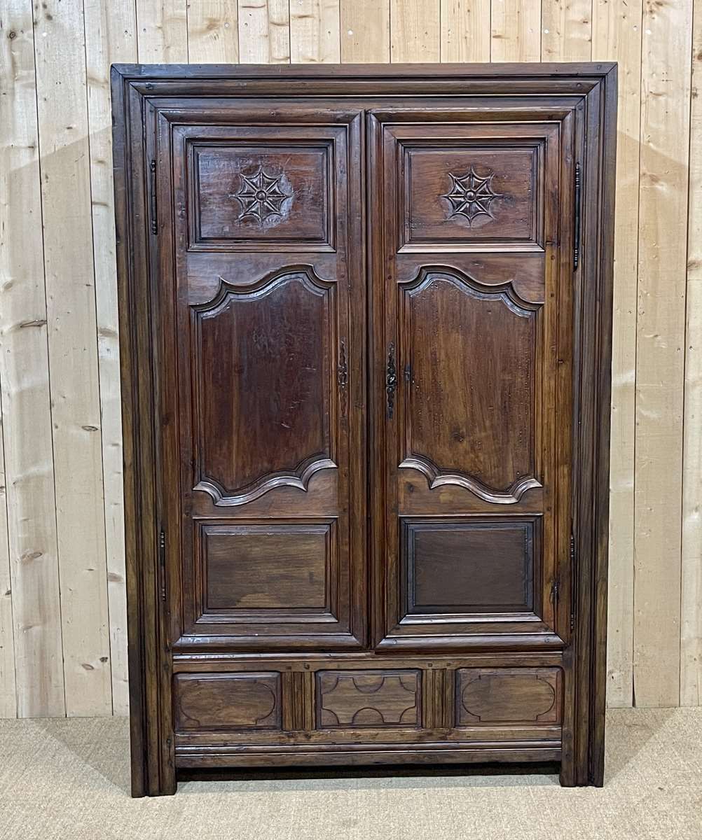 Breton Wardrobe In Cherry And Chestnut