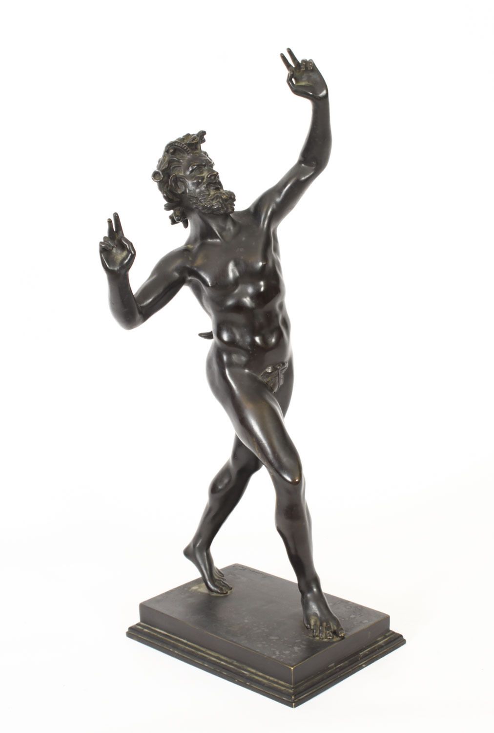 Antique Large Bronze Of  Pan Dancing Musee De Naple,Circa 1870 19th C photo furniture