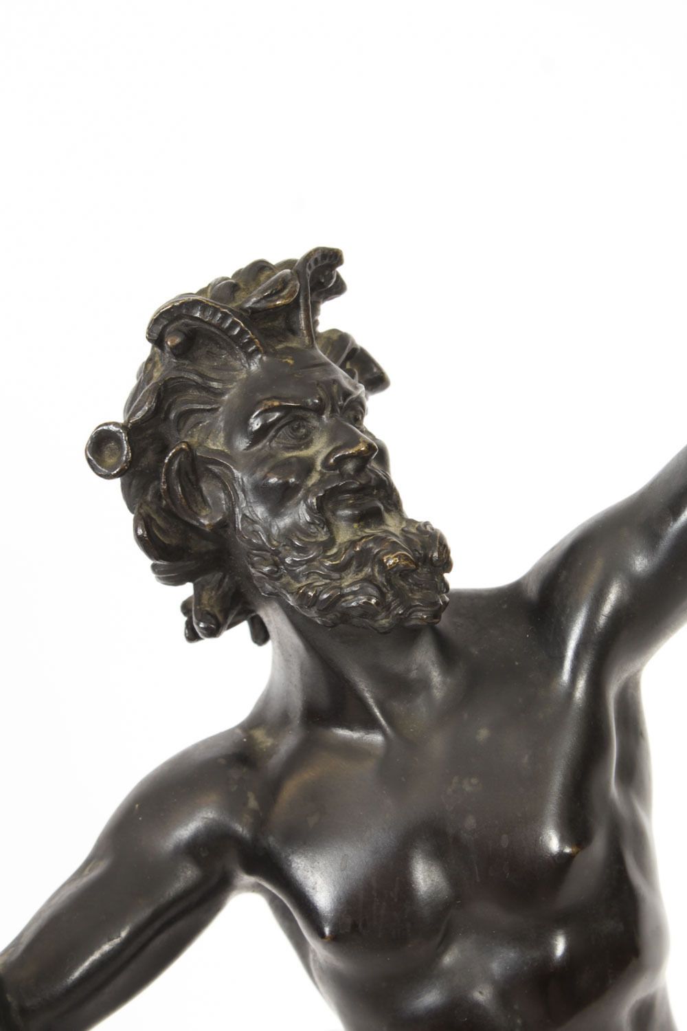 Antique Large Bronze Of  Pan Dancing Musee De Naple,Circa 1870 19th C photo 2200.0