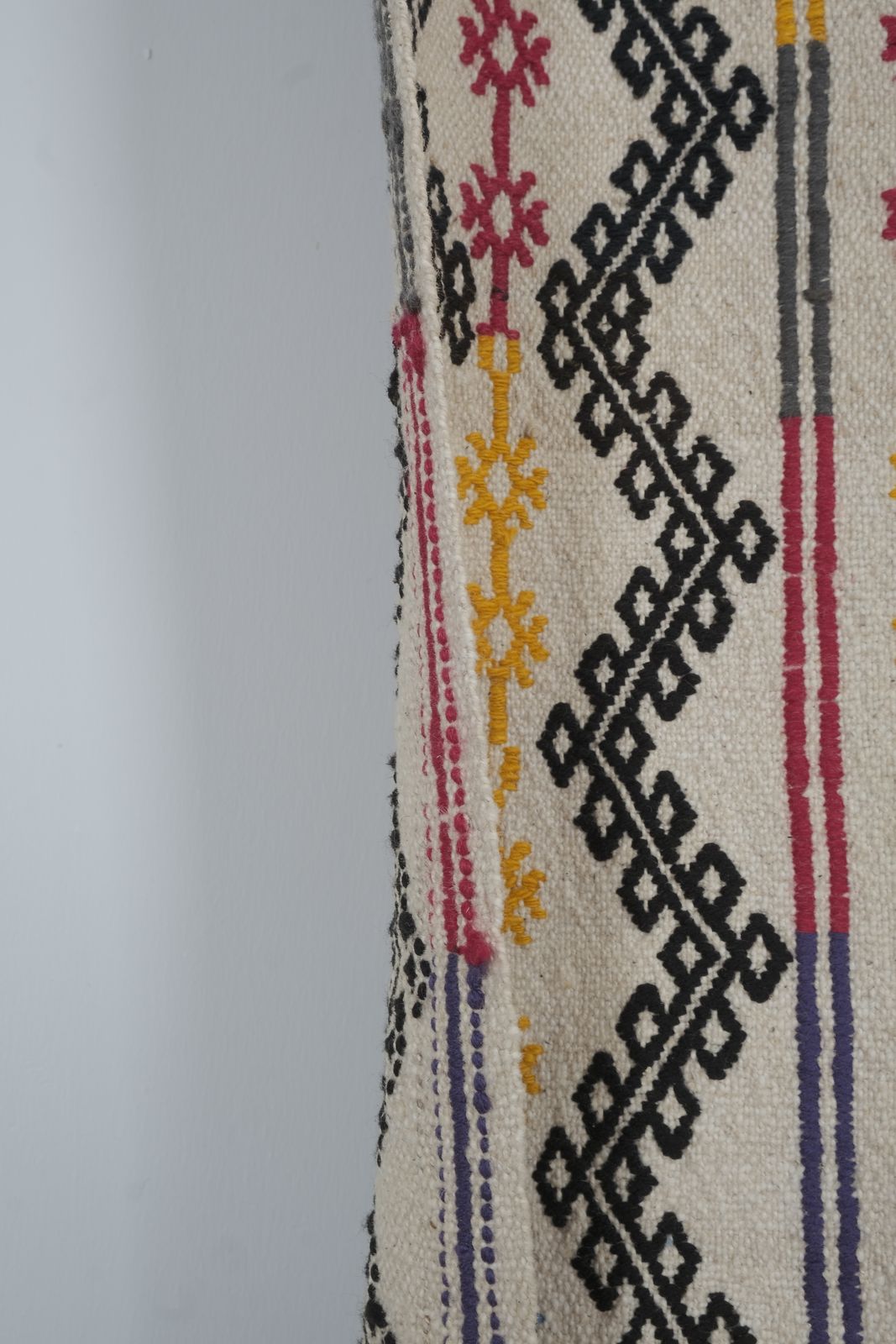 Mid Century Turkish Long And Narrow Kilim Runner, Boho Nomadic Stair Kilim photo Textiles