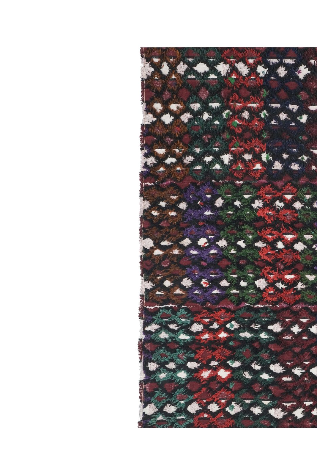 Vintage Anatolian Oushak Turkish Shaggy Tulu Rug 5'3'' X 7'1'' photo vinterior