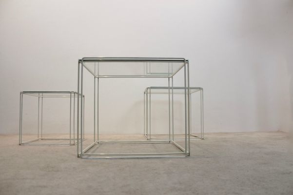 photo furniture Isocele Graphical Nesting Tables By Max Sauze For Atrow, 1970s