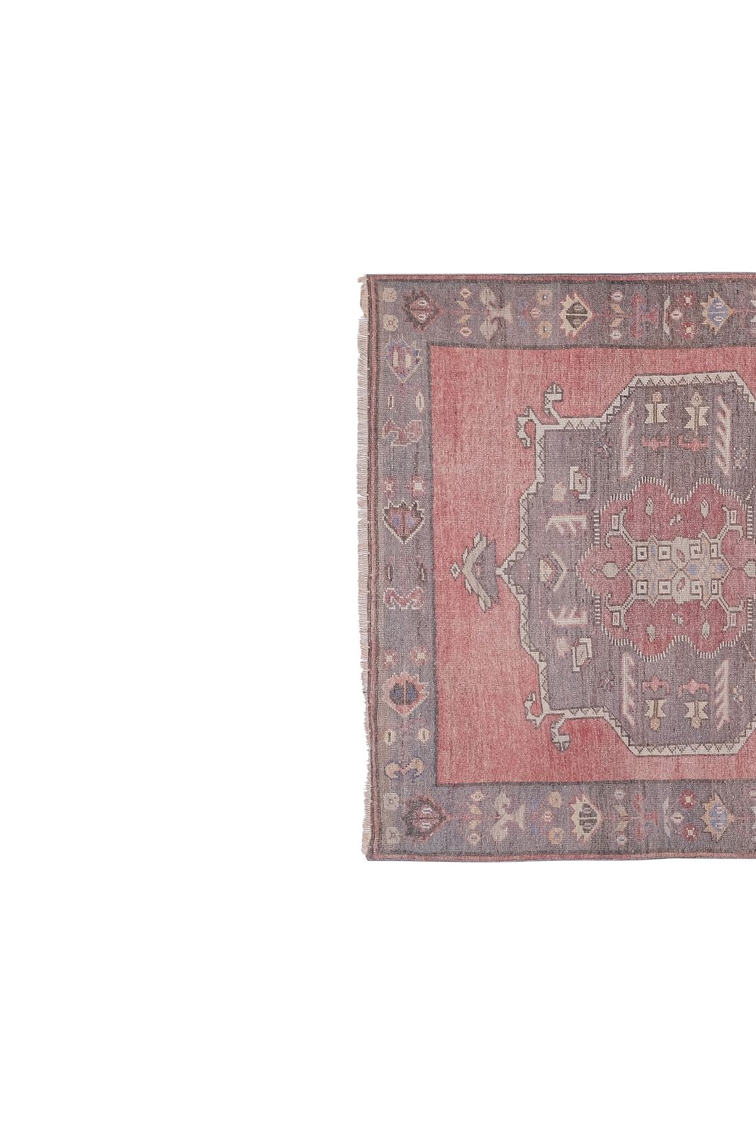 1960s Hand Knotted Anatolian Karapinar Rug 4'9'' X 11'1'' photo Textiles