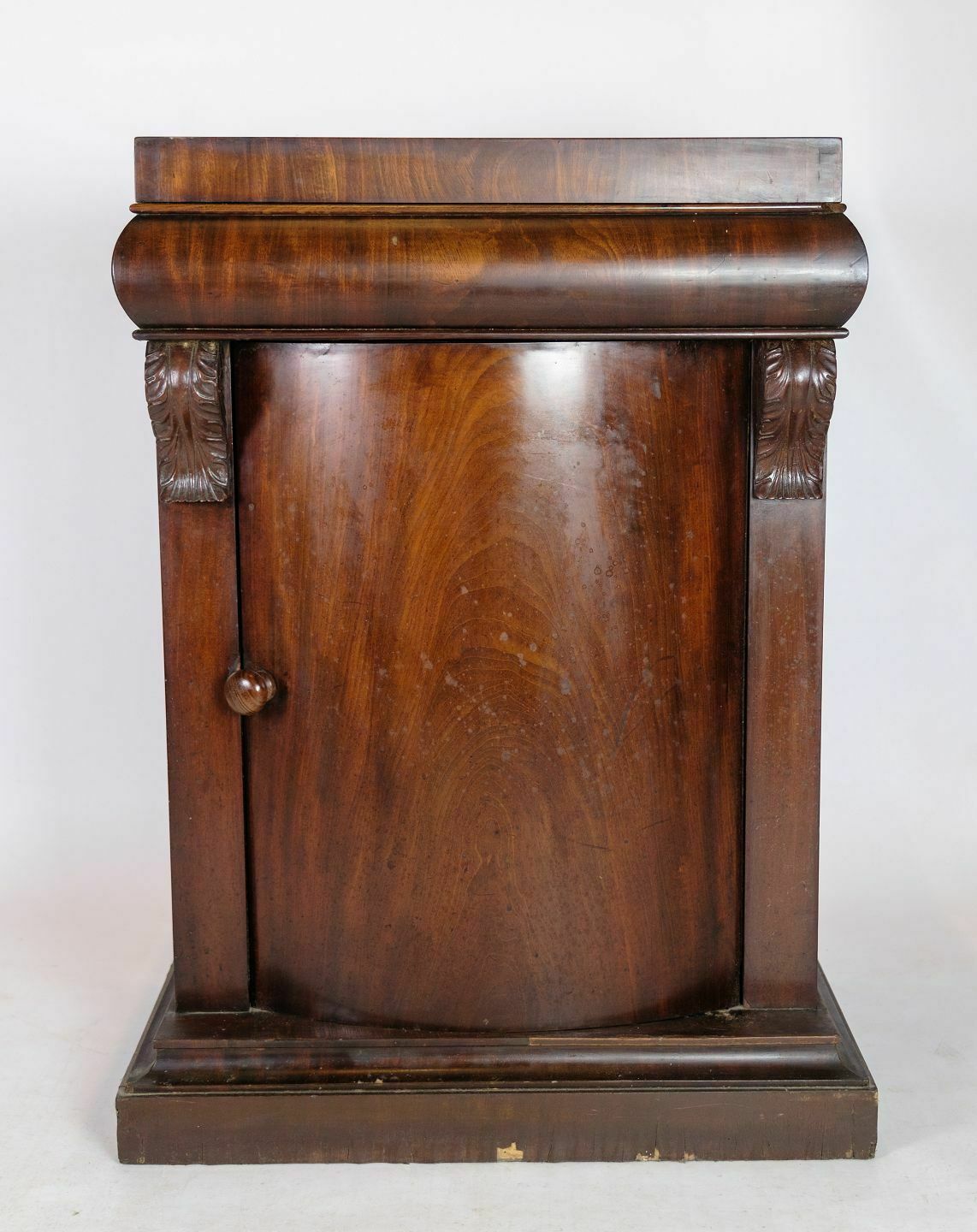 Entrance Furniture In Mahogany With Curved Front From 1860s