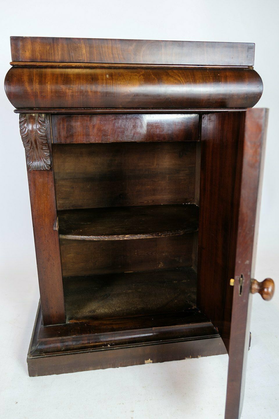 Entrance Furniture In Mahogany With Curved Front From 1860s photo vinterior