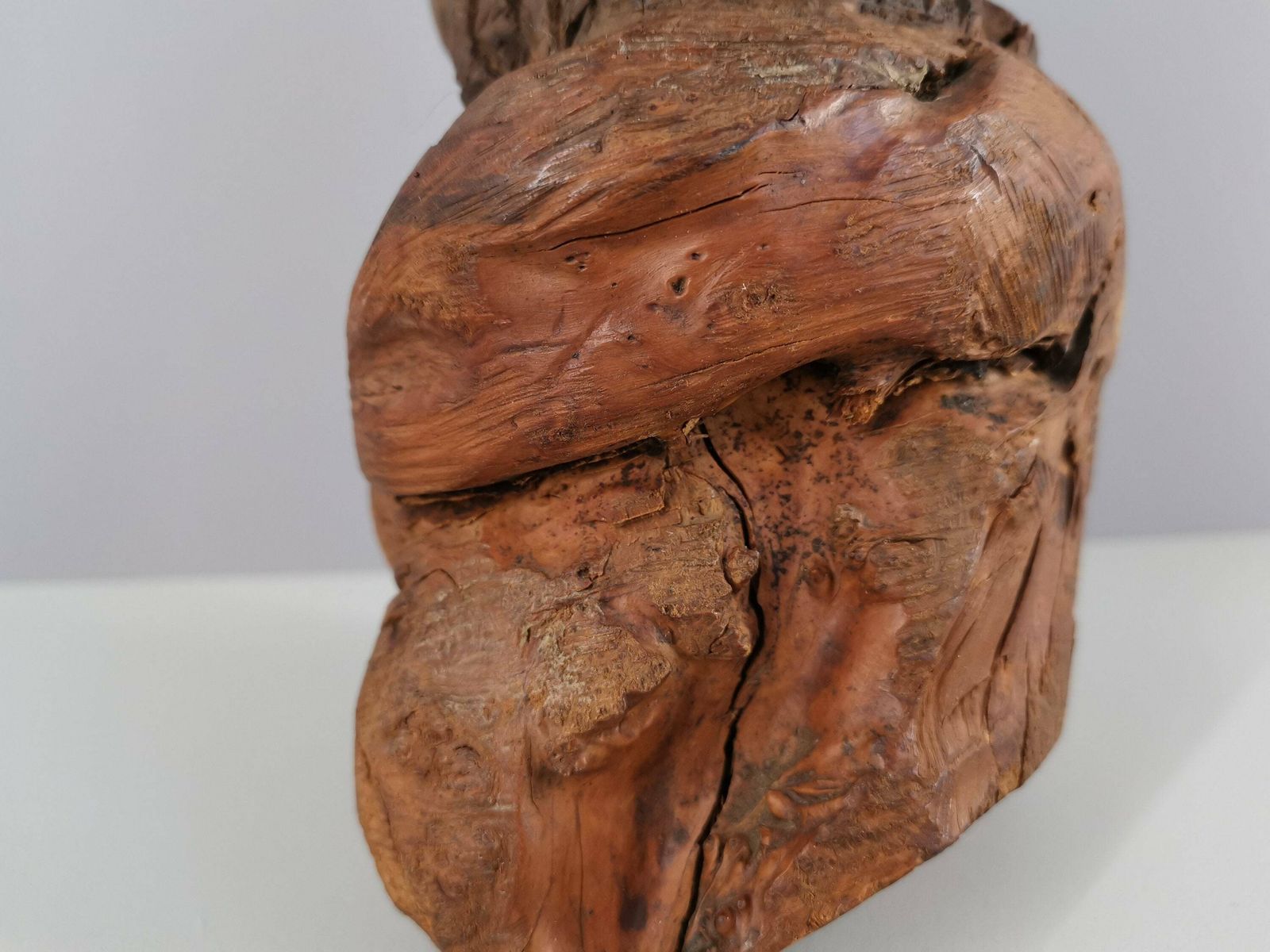 Sculpture Bust On Wood / Raw Art / Brutalist / Art / 50s / Mid Century / 1950 / France / Twentieth Century photo buy