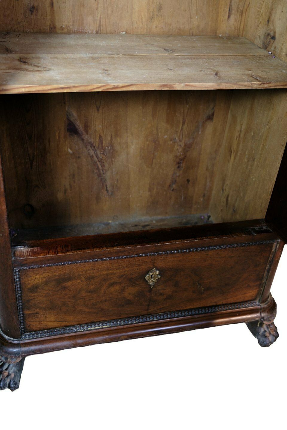 Tall Cabinet  Of Polished Mahogany From 1850's photo 1075.0