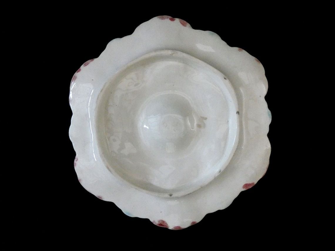 Antique France Fives Lille Oyster Plate Circa 1890, Majolica Turquoise Oyster Platter, Rare Collector's Plate photo vinterior