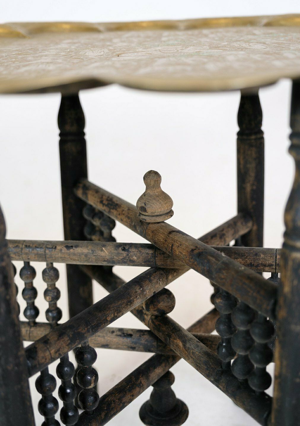 Table Indian Origin In Brass From 1950 photo 295.0