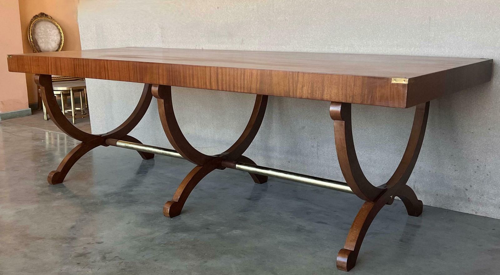 1930's Art Deco Large Dining Table Or Hall Table photo vinterior
