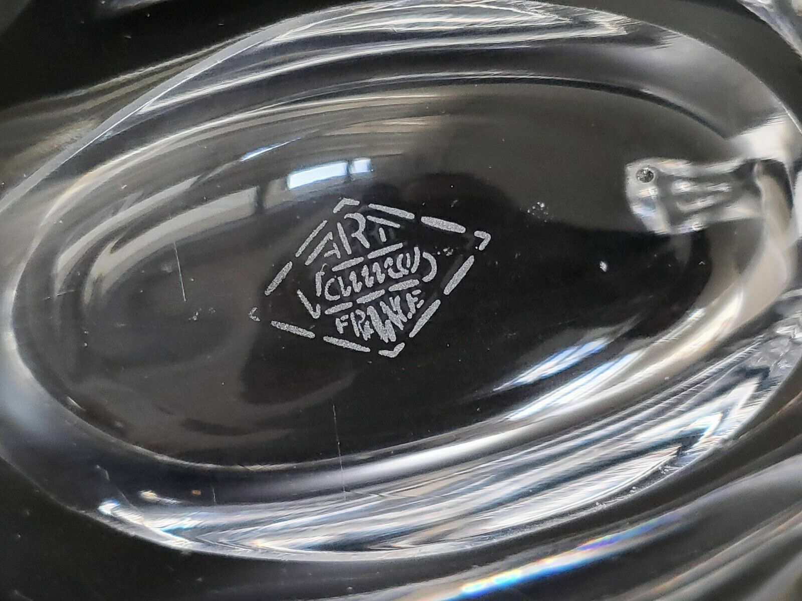 Vintage Tray 1960 Swan Crystal Glass Vannes Le Chat El 60s Retro 1960s photo buy