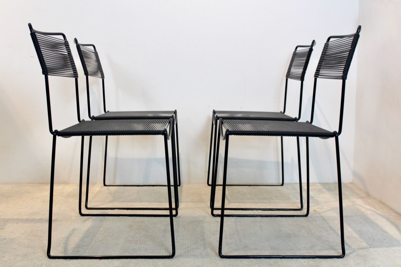 photo furniture Set Of Spaghetti Chairs By Giandomenico Belotti For Alias, Italy