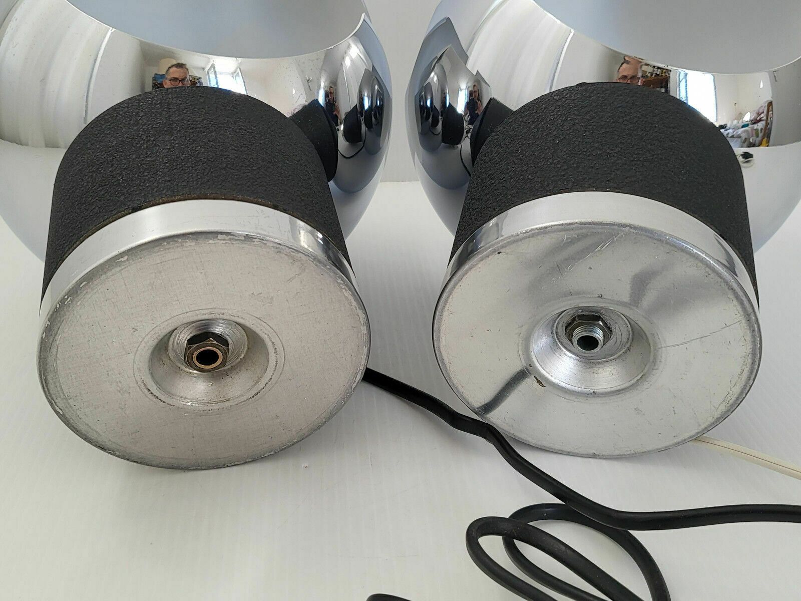 Pair Of Vintage Lamps 1960 Italy Space Age 60s 1960s Retro Dlg Gae Aulenti photo Lighting