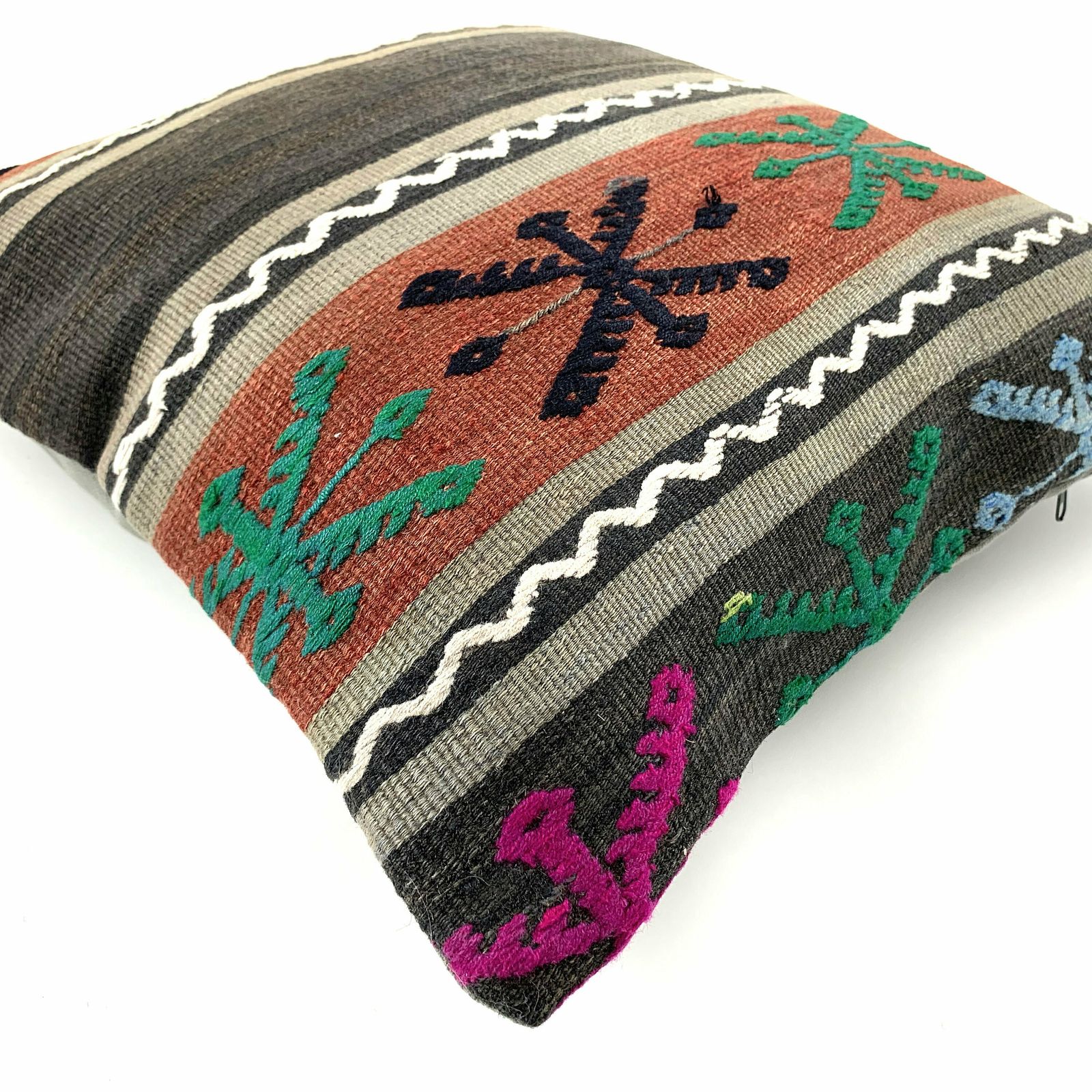 45x45 Cm Vintage Turkish Kilim Pillow Cover , Decorative Handmade Cushion Cover photo buy