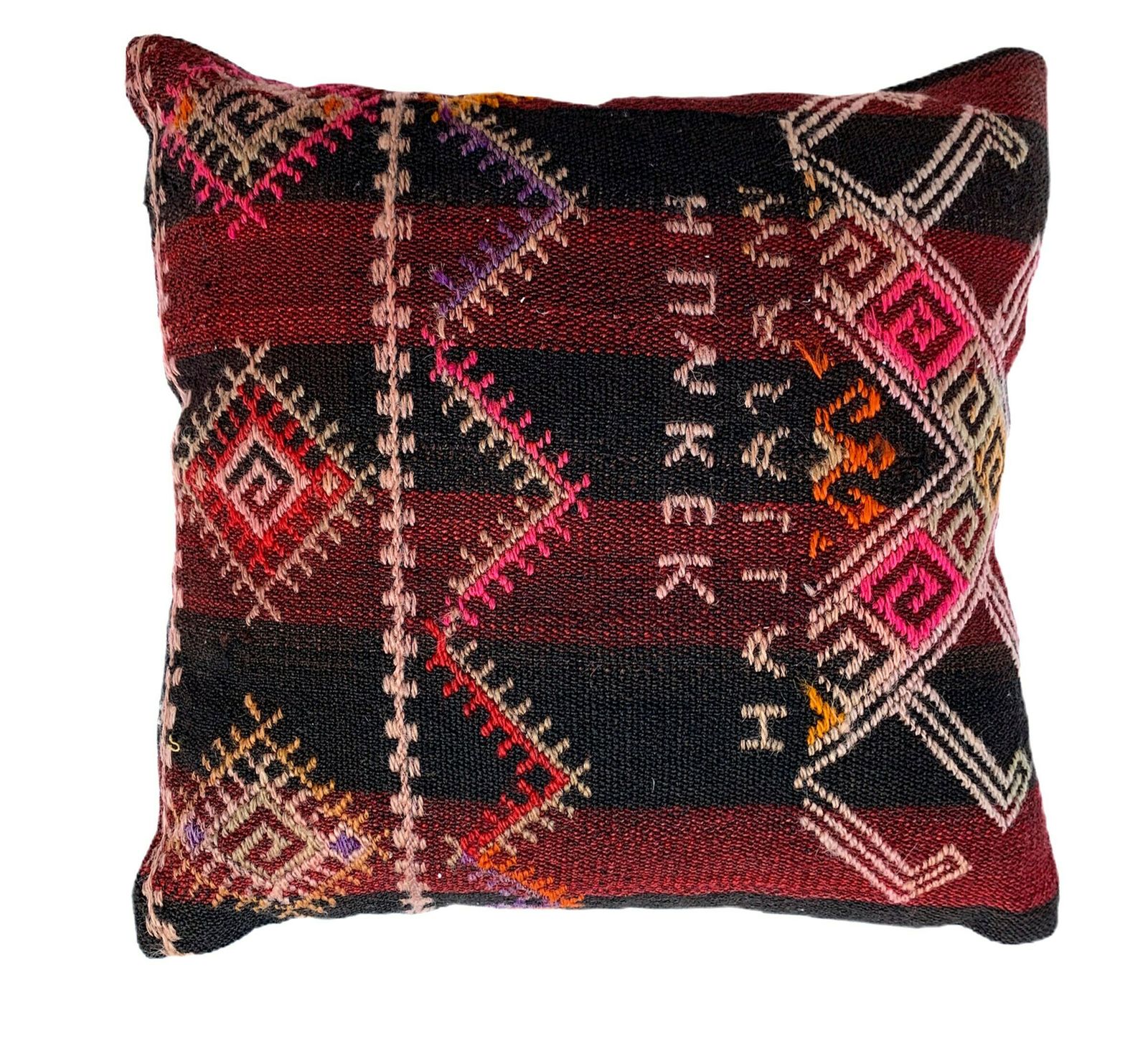 Kilim Pillow 14'x14' Kilim Pillows Kilim Pillow Cover Meditation Bench Kelim Teppich Boho 35x35 Cm Kilim Cushion Kilim Sofa Turkish Pillow photo Textiles