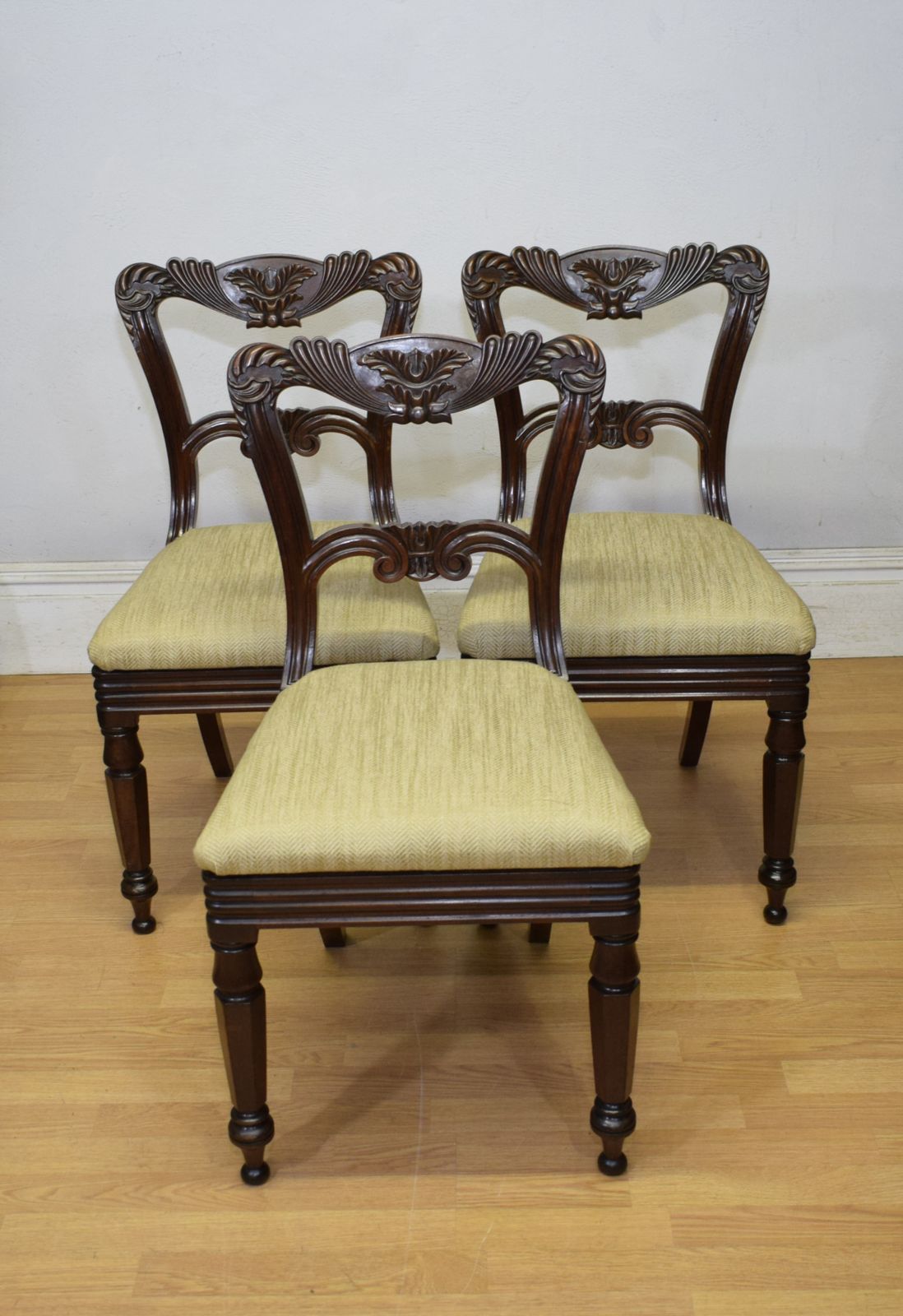 3 Regency Dining Chairs, 1800s photo Furniture