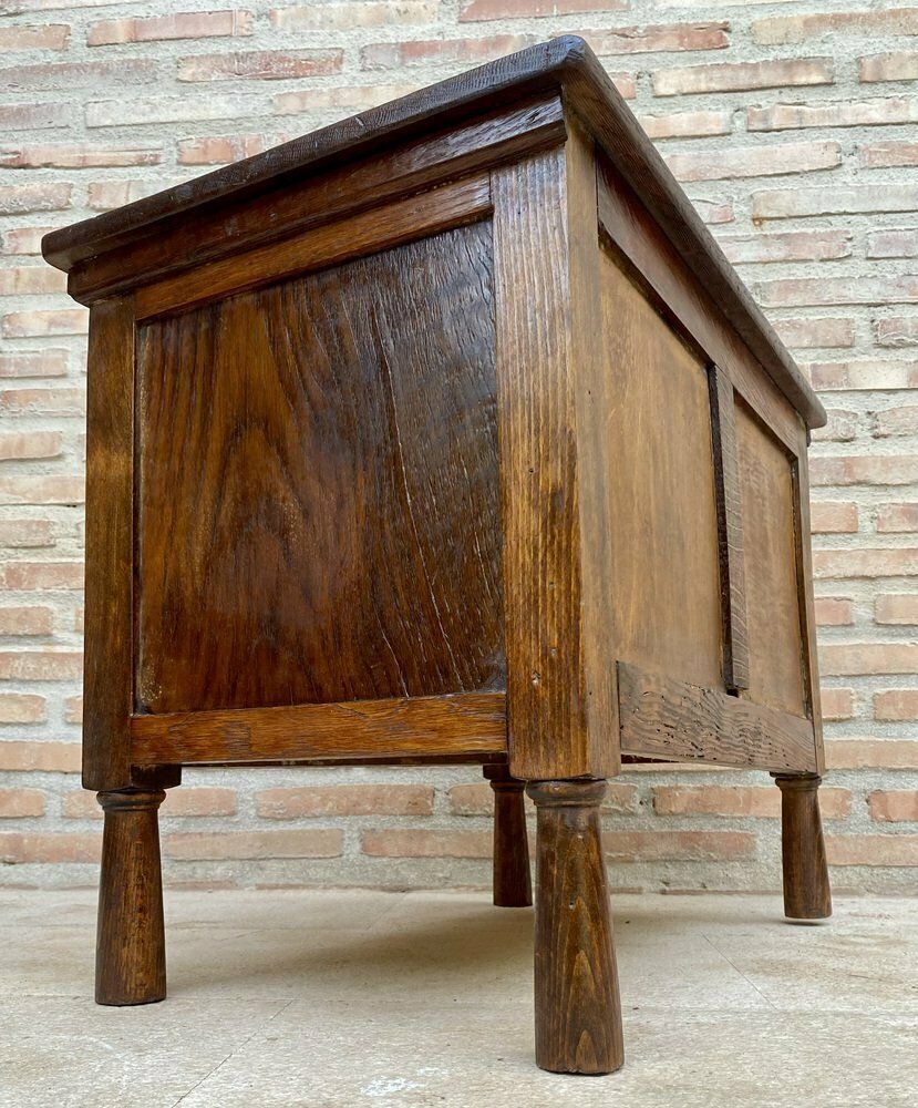 photo furniture Late 19th Century French Carved Oak Coffer