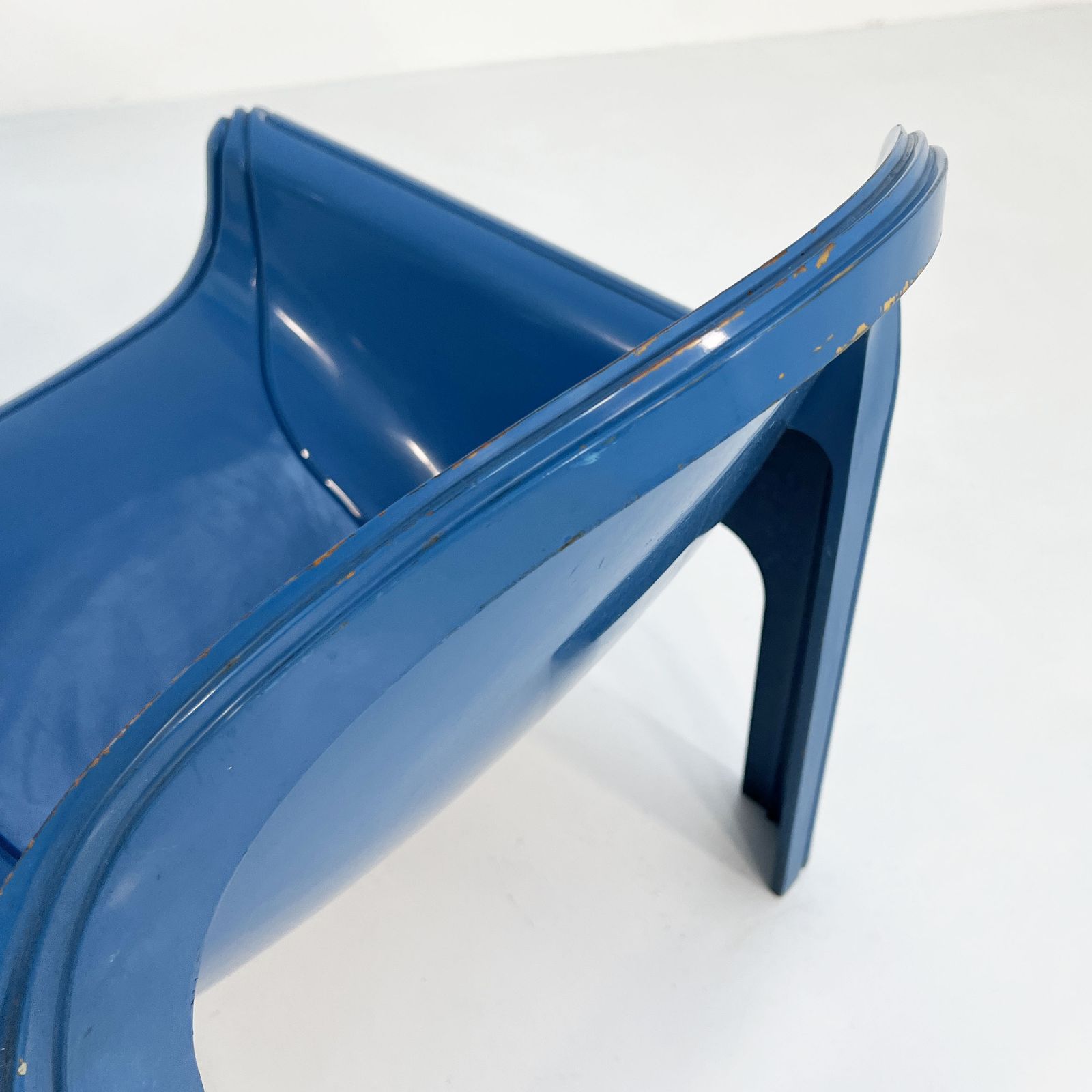 Pair Of Blue Model 4794 Lounge Chairs By Gae Aulenti For Kartell, 1970s photo buy