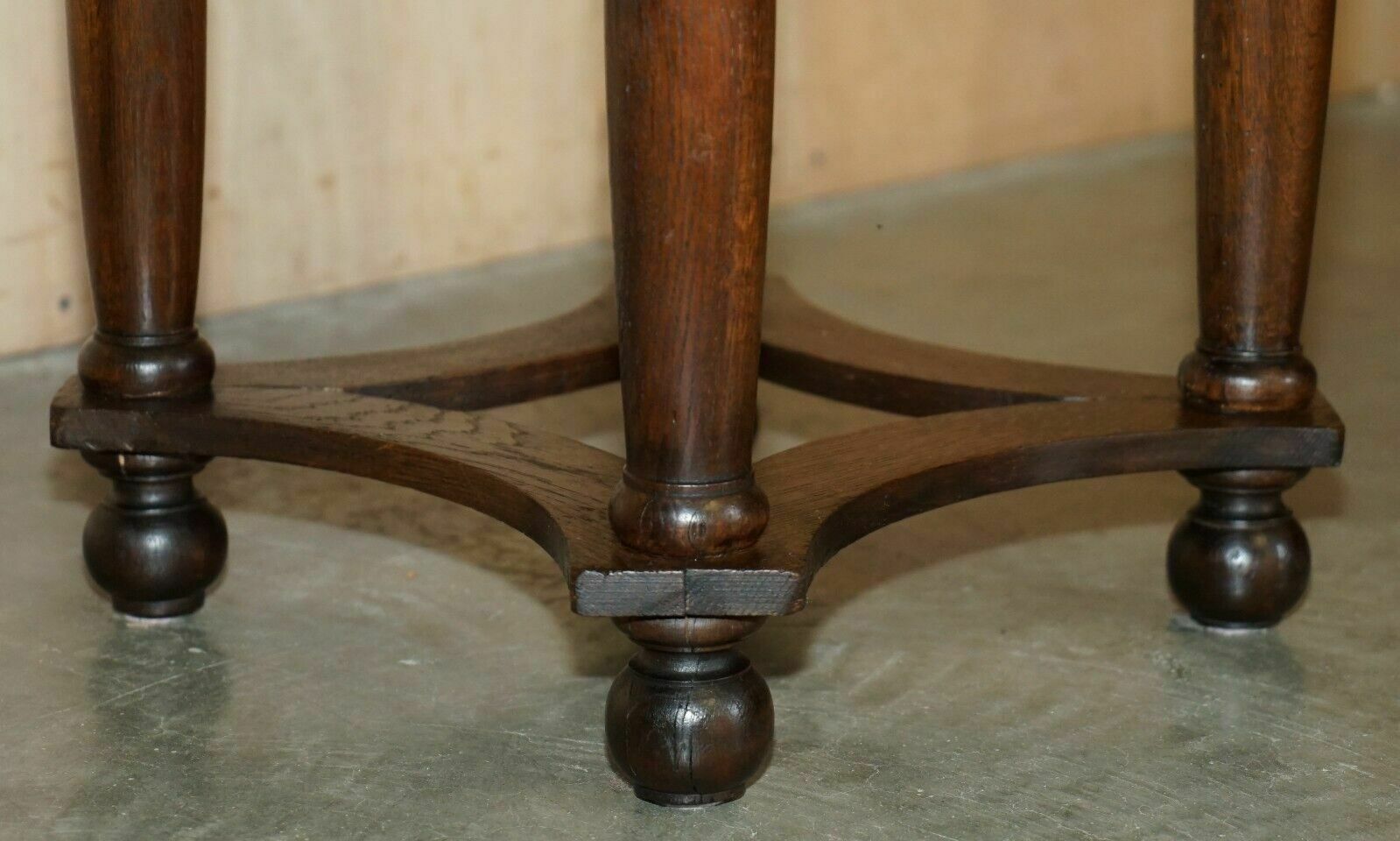 1350.0 Lovely Antique Circa 1900 Egyptian Brass Engraved Top Occasional Centre Table photo