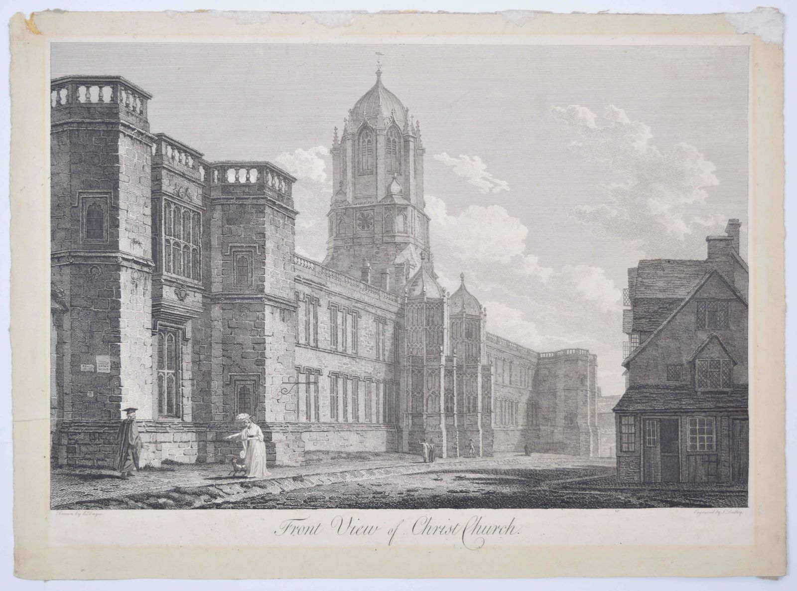Christ Church, Oxford 18th Century Engraving By John Dadley After Edward Dayes photo 550.0
