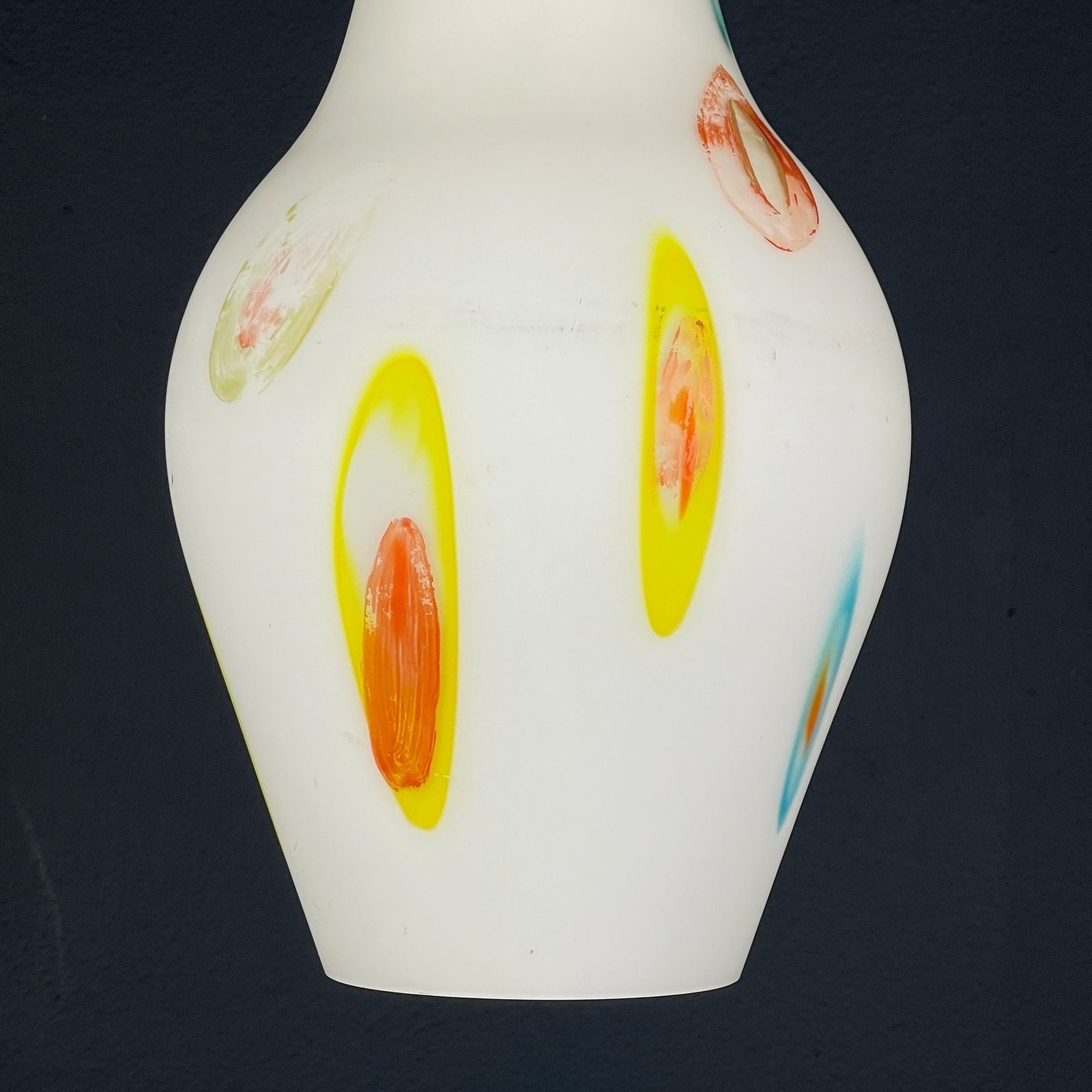 photo furniture Mid Century Multicolor Opaline Murano Glass Pendant Lamp By Stilnovo Italy 1950s