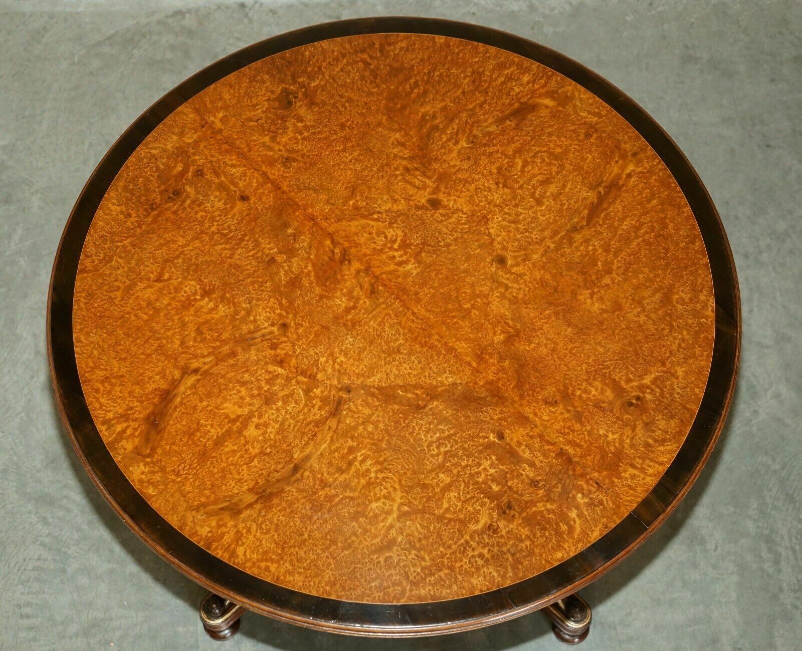 Gillows Of Lancaster Aesthetic Movement Amboyna Burr Walnut Occasional Table photo furniture