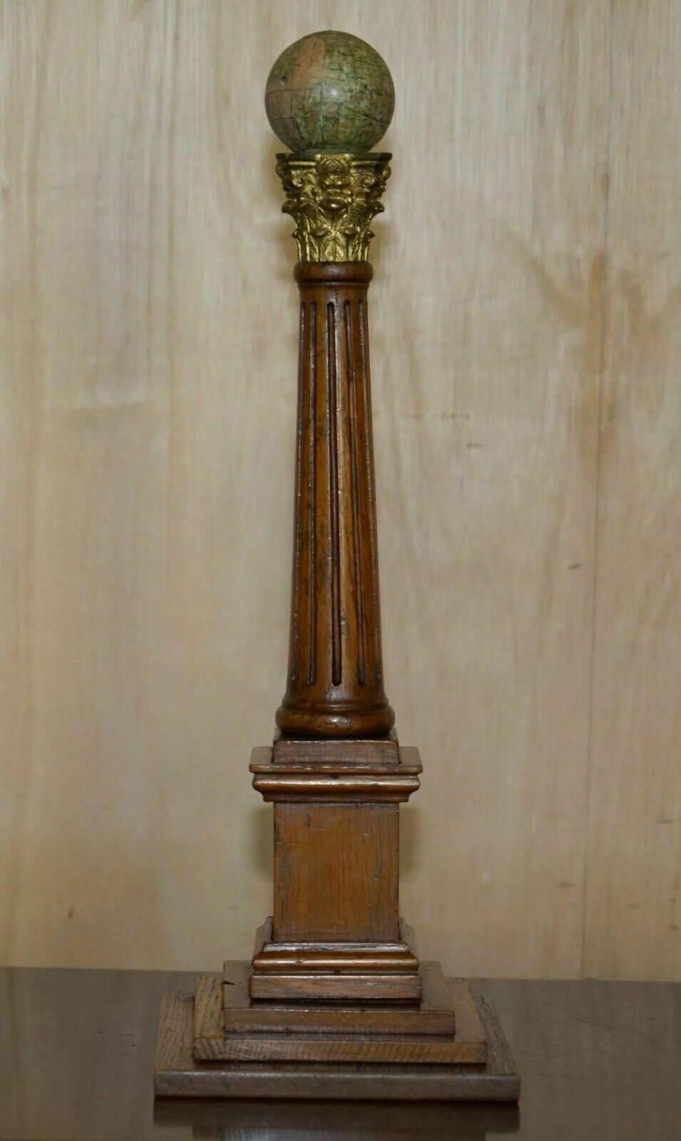 Fine & Unique Pair Of Antique 1887 Marys Celestial Globes Skewing / Malin & Sons photo for sale