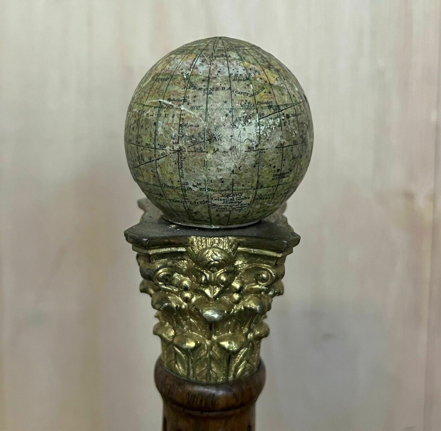 Fine & Unique Pair Of Antique 1887 Marys Celestial Globes Skewing / Malin & Sons photo vinterior