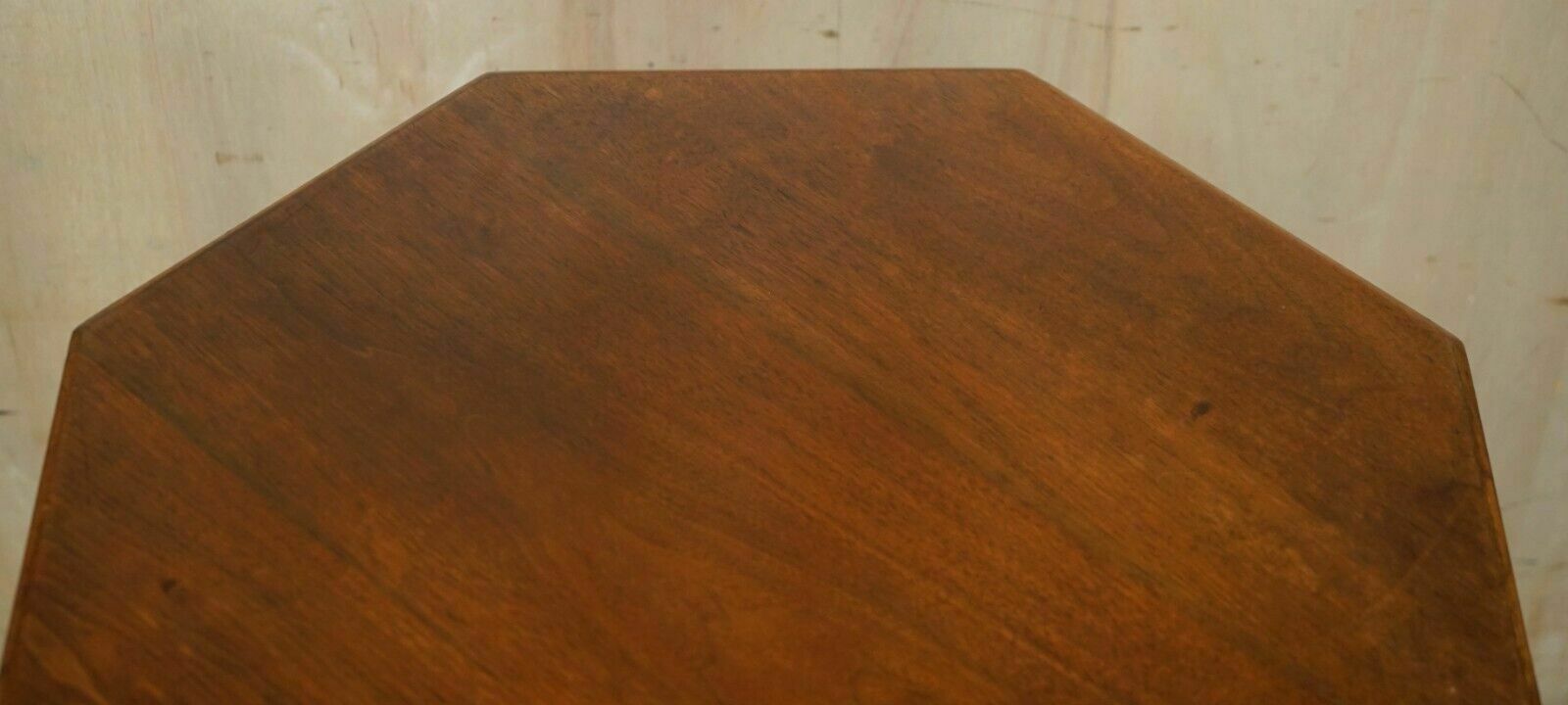 photo buy Decorative English Victorian Hand Carved Octagonal Side End Occasional Table