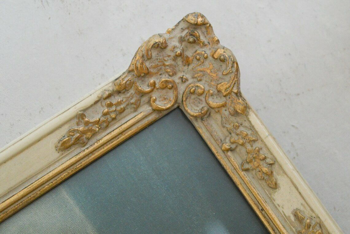 Rare Vintage Vernon Ward Peerart Product Wall Art, 1940s Framed Mixed Bunch Flowers, Antique Ornate Gilt Frame With Glass Cover 35x30 Cm photo furniture