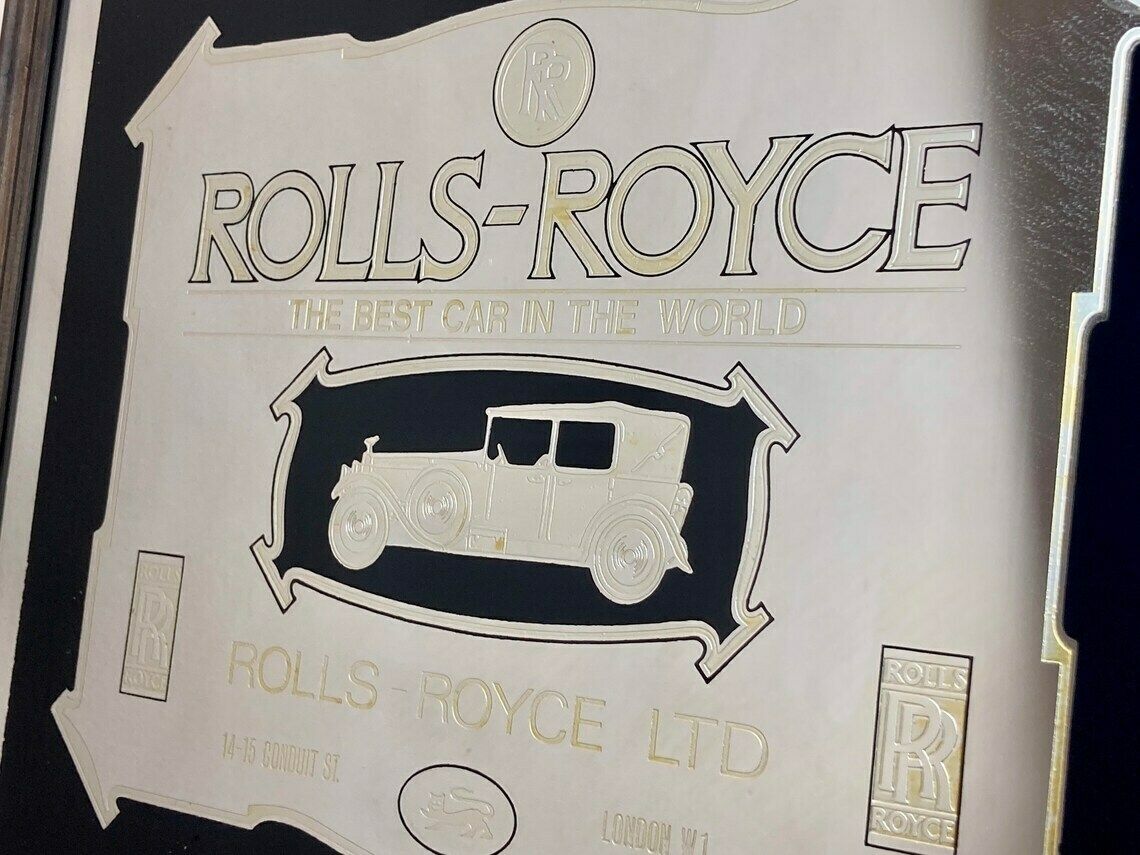 Art Deco Vintage Rolls Royce Advertising Mirror, Prestige Automobile, Car Collectibles Piece, England, Christmas Gift photo furniture
