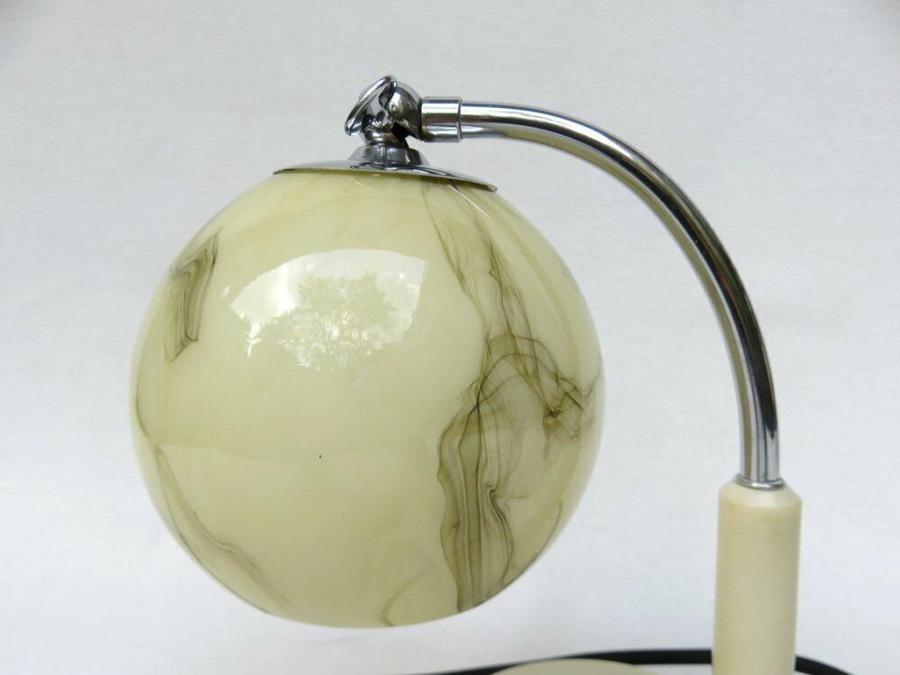 photo for sale Bauhaus Table Lights By Marianne Brandt For Ruppel Works, 1920s, Set Of 2