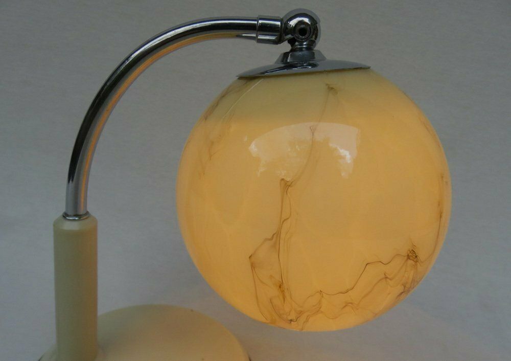 photo vintage Bauhaus Table Lights By Marianne Brandt For Ruppel Works, 1920s, Set Of 2