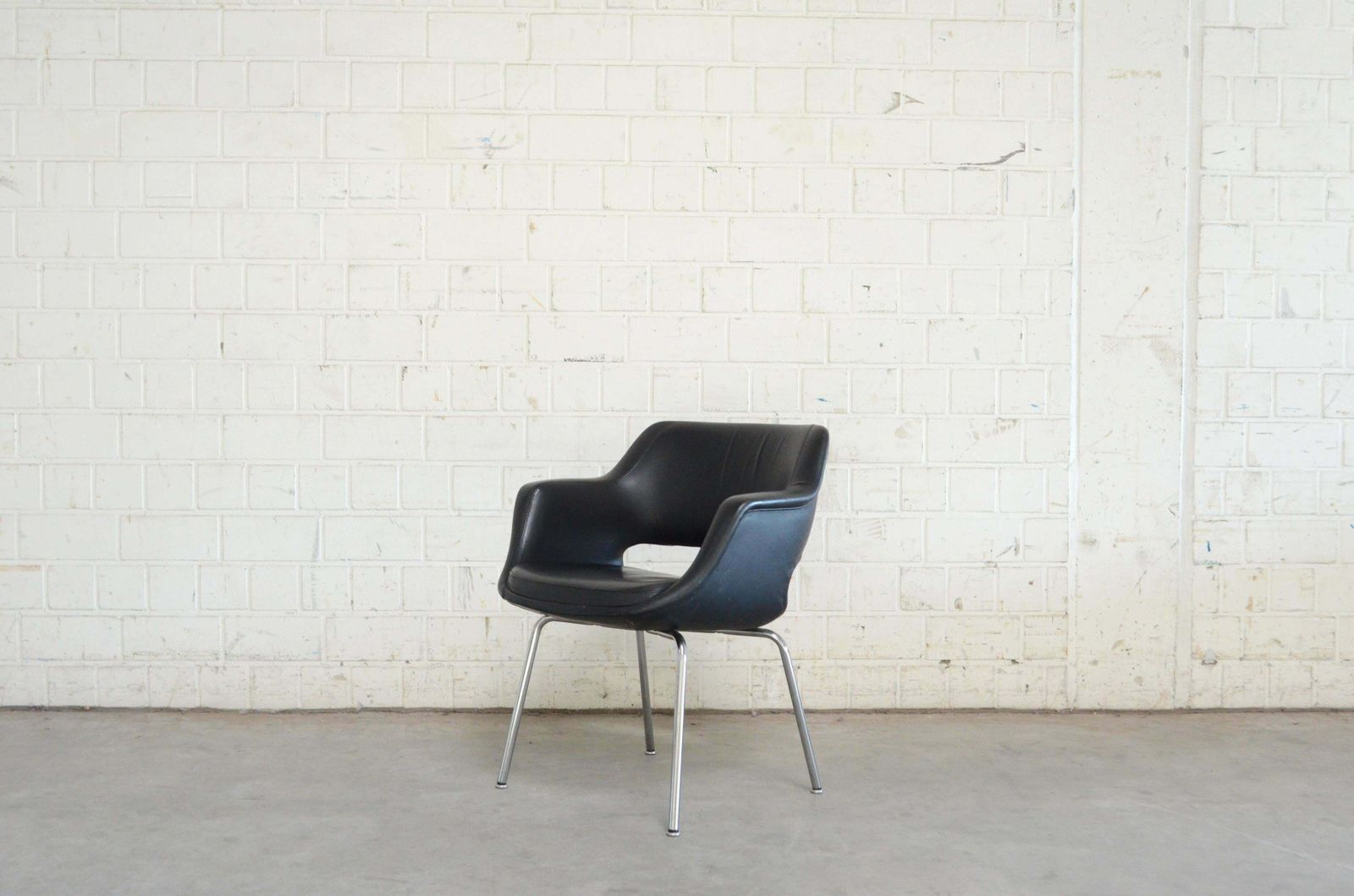 Olli Mannermaa Set Of 4 Leather Kilta Chair By Eugen Schmidt & Cassina Martela photo 3177.0
