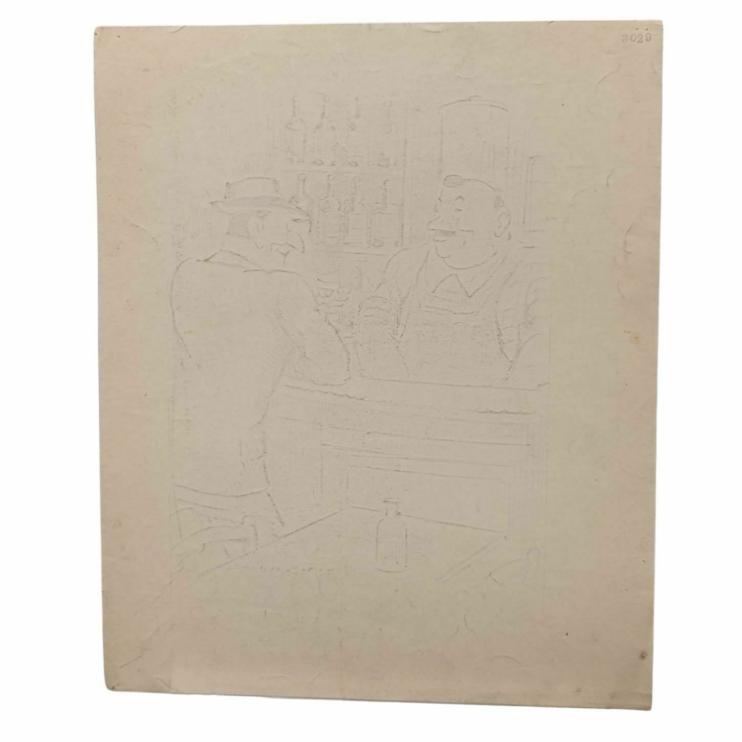 Lucien Roudier Eller Drawing On Paper 1930s photo for sale