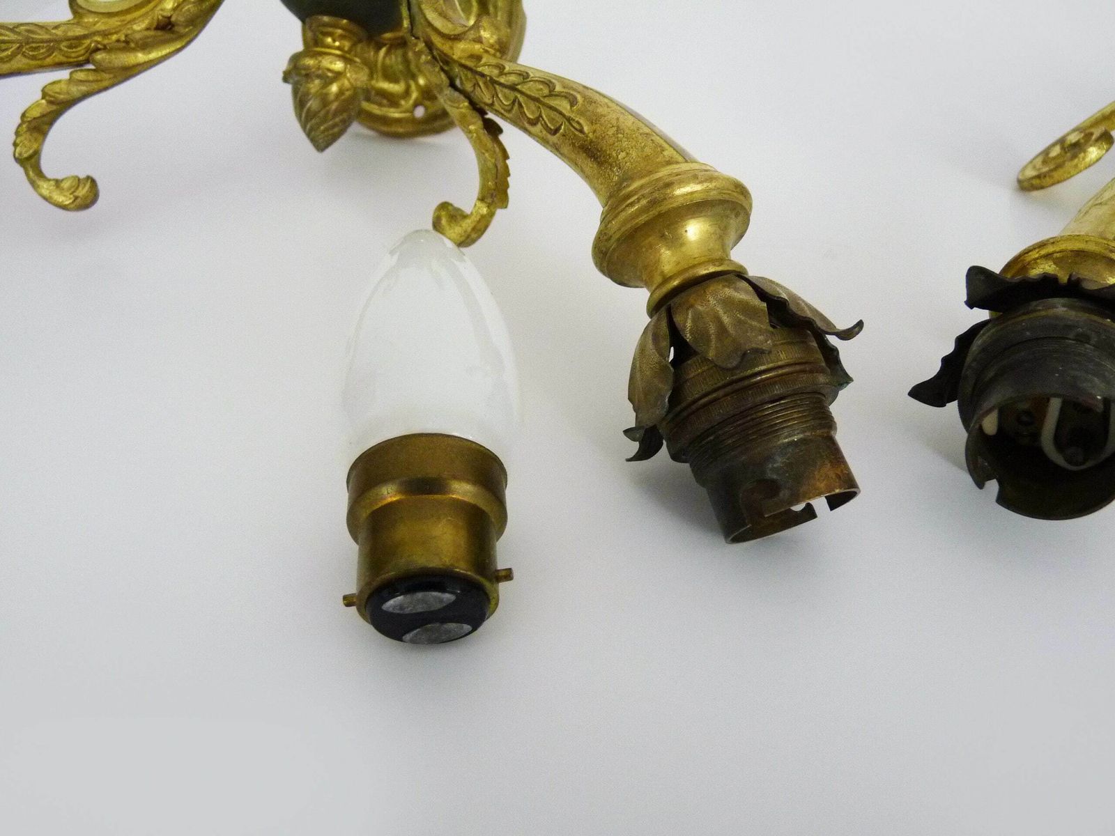 photo furniture Paire d'appliques double Empire en bronze