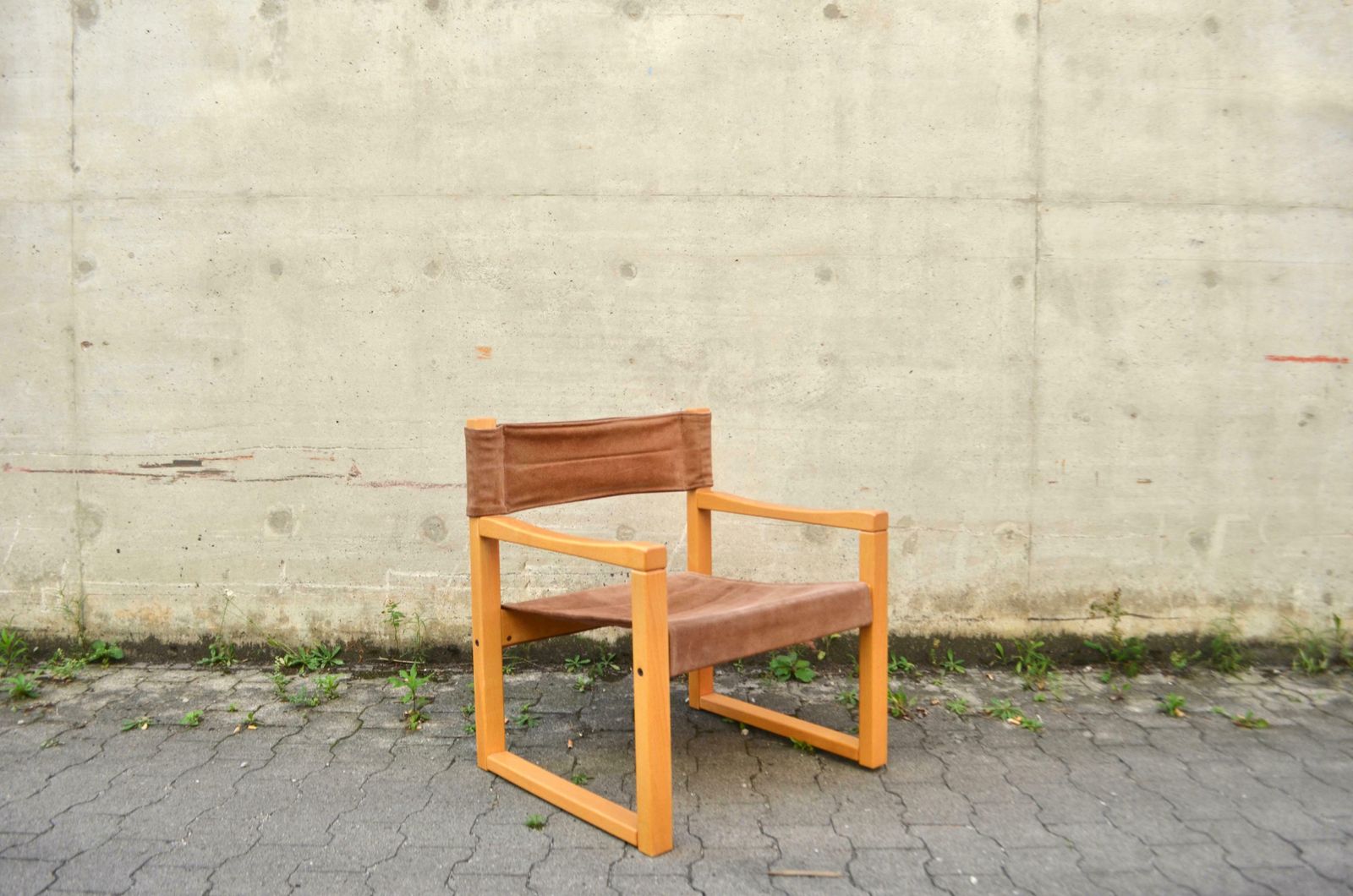 Karin Mobring Model Diana Brown Cognac Sling Lounge Chair Vintage Ikea, 1 Of 2 photo vinterior