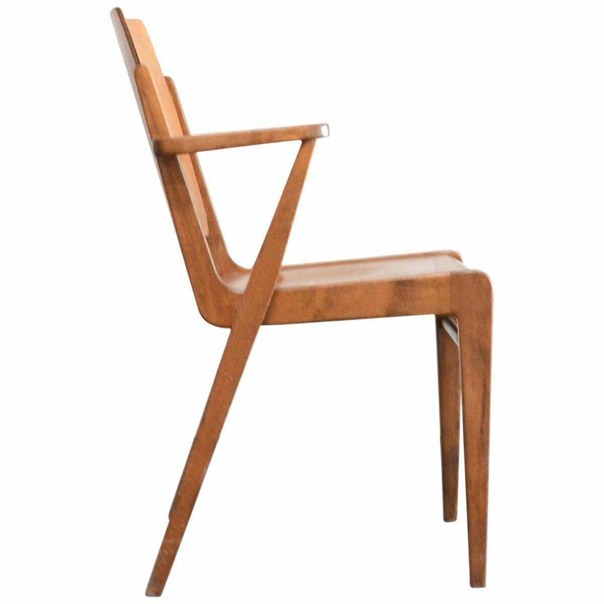 Original Austro Armchair By Franz Schuster For Wiesner Hager, Austria, 1959