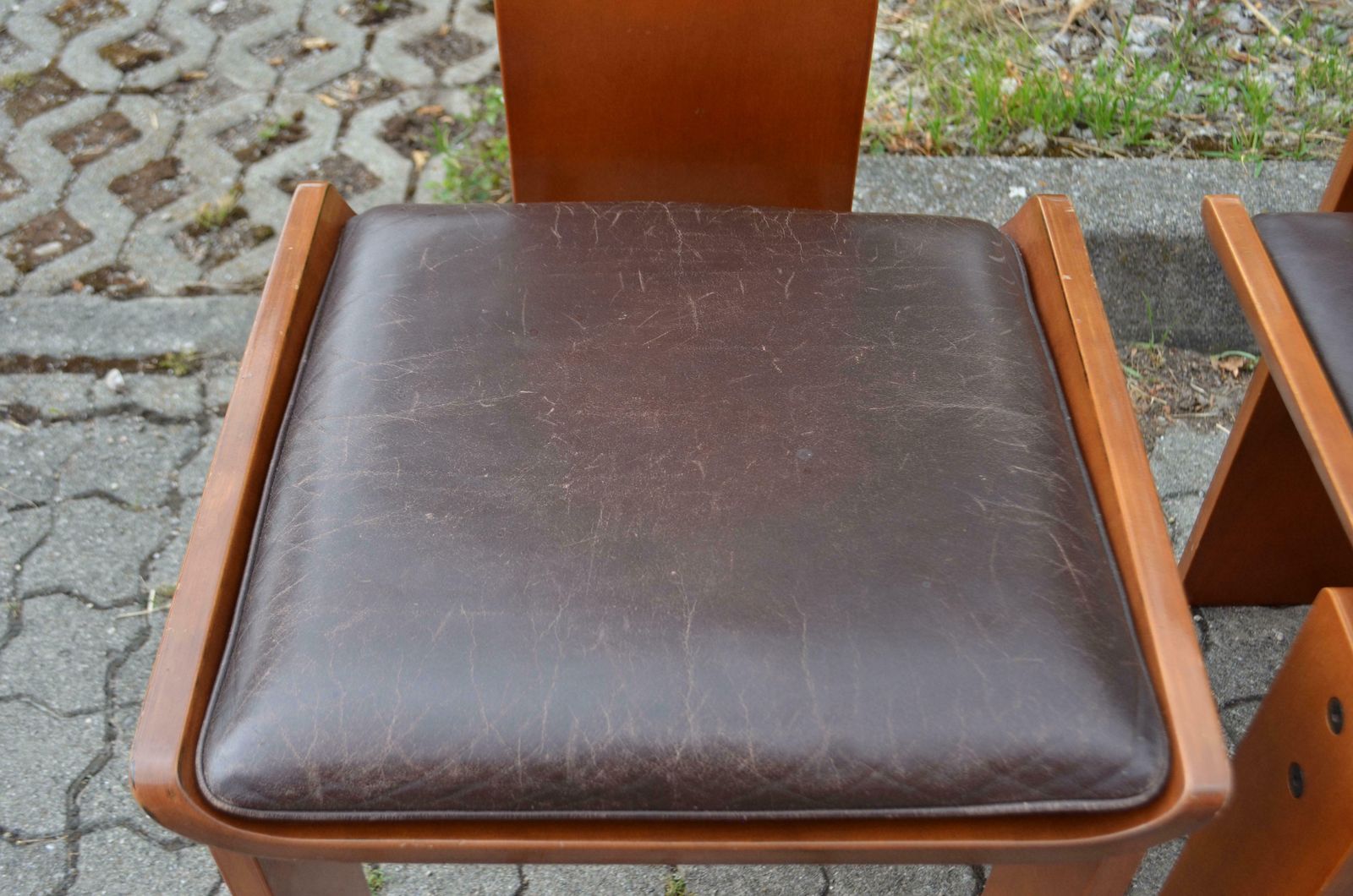 Furniture Edoardo Landi Model Diago Brutalist Tripod Purist Dining Chair Nikol photo