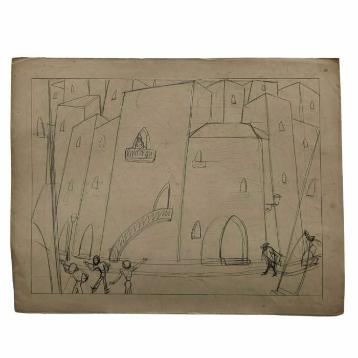Lucien Roudier Eller Drawing On Paper 1930s photo furniture