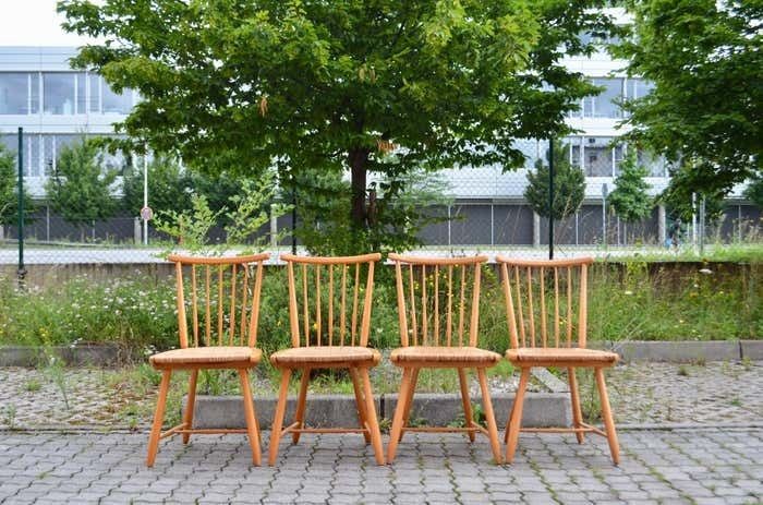 Germany Dining Chairs Wk Möbel Arno Lambrecht Wks Series 1950 Set Of 4 photo furniture